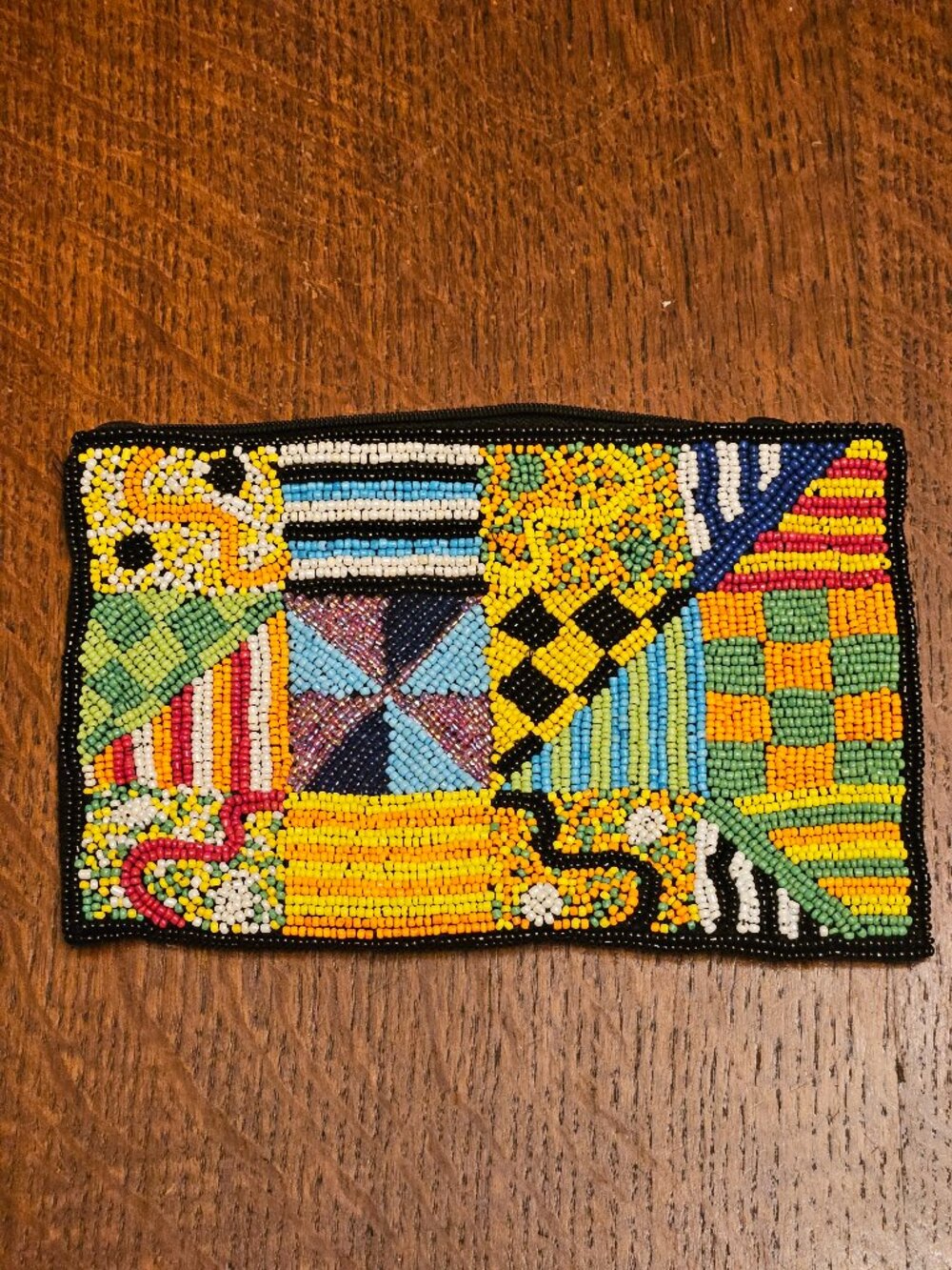 Forever 2 Beadec African Pattern Zippered Pouch/Clutch